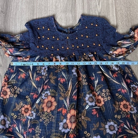 Anthropologie Mynah Cristy Crochet Blouse Size Extra Small - Picture 7 of 12